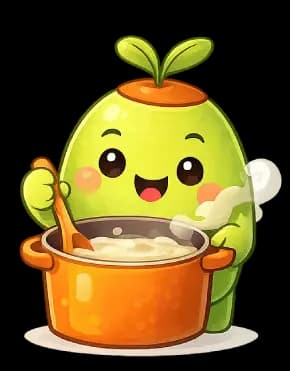 OliChef mascot cooking